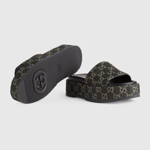 GUCCI GG ANGELINA SLIDES- SIZE 39